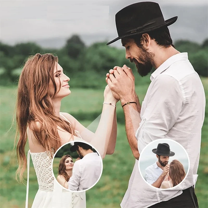 Adjustable Round Bracelet With Custom Photo