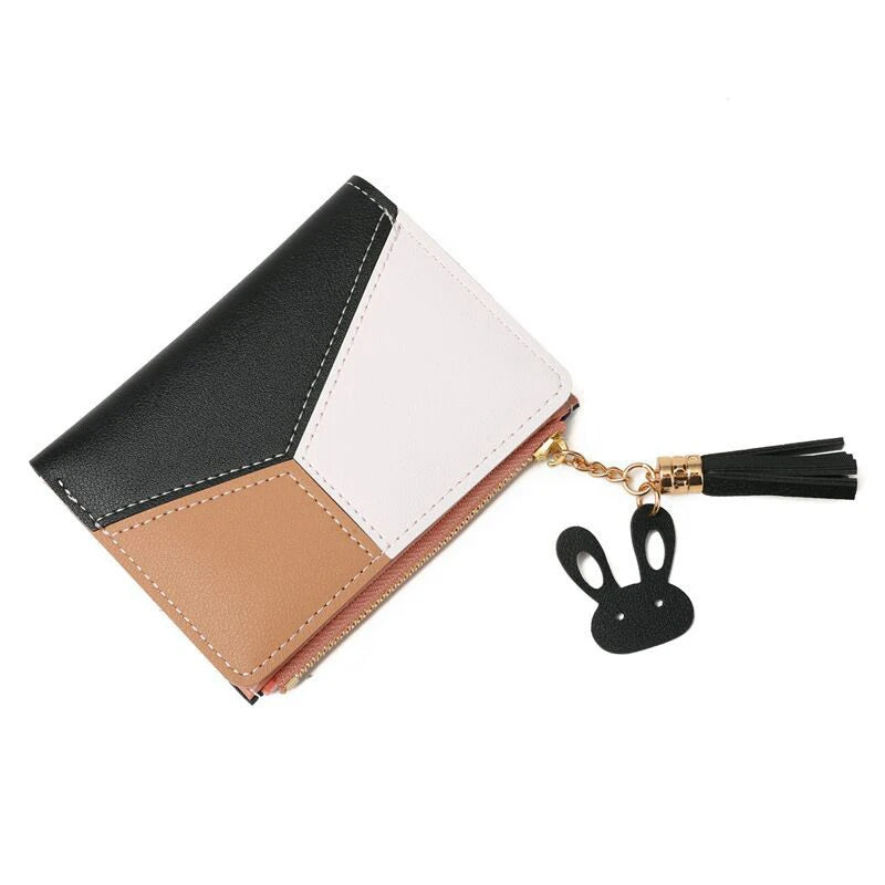 Wallet PU Leather Women Purses Card Holder Foldable Portable Coin