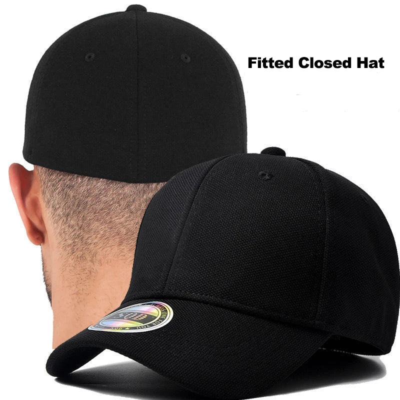 Fitted Baseball Cap Hat Sports Unisex