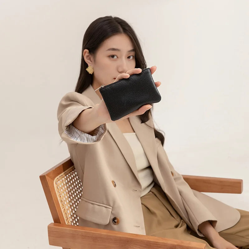 Fashion Women Small Wallet For Ladies Zipper Card Purse Key Storage