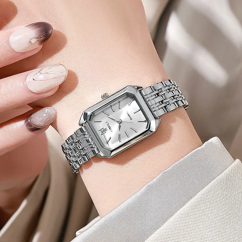 Brand Strap Watch Women Luxury Quartz Fashion Square