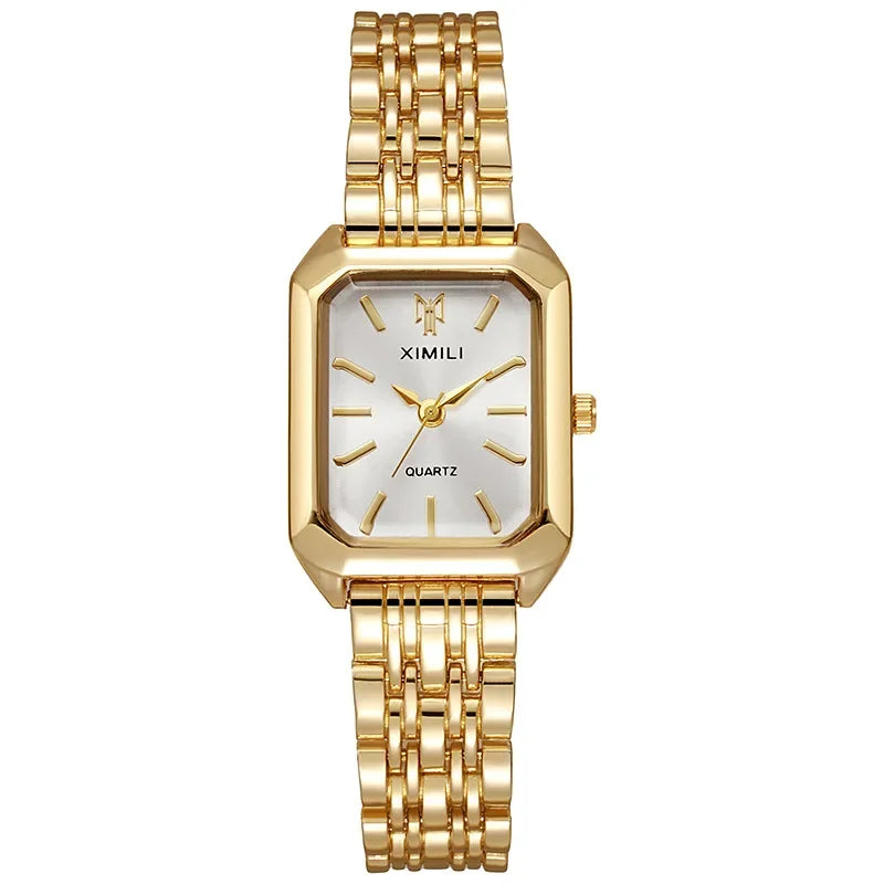 Brand Strap Watch Women Luxury Quartz Fashion Square