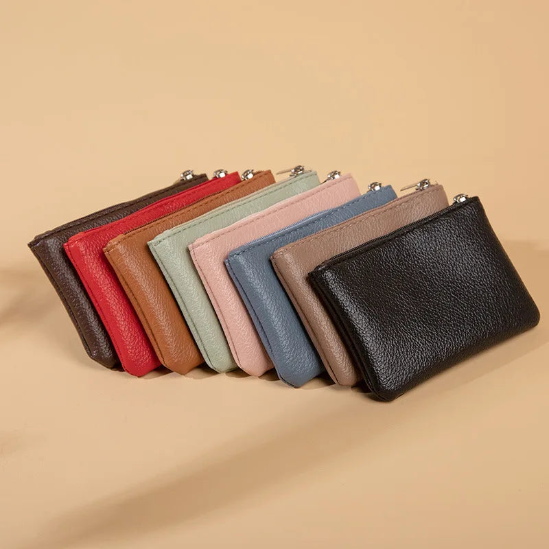 Fashion Women Small Wallet For Ladies Zipper Card Purse Key Storage
