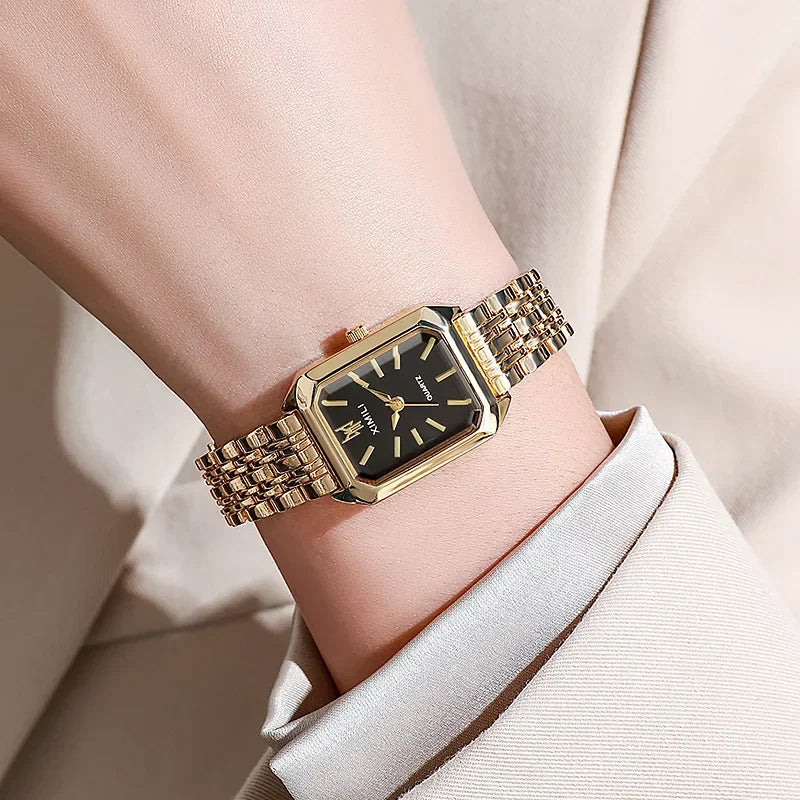 Brand Strap Watch Women Luxury Quartz Fashion Square