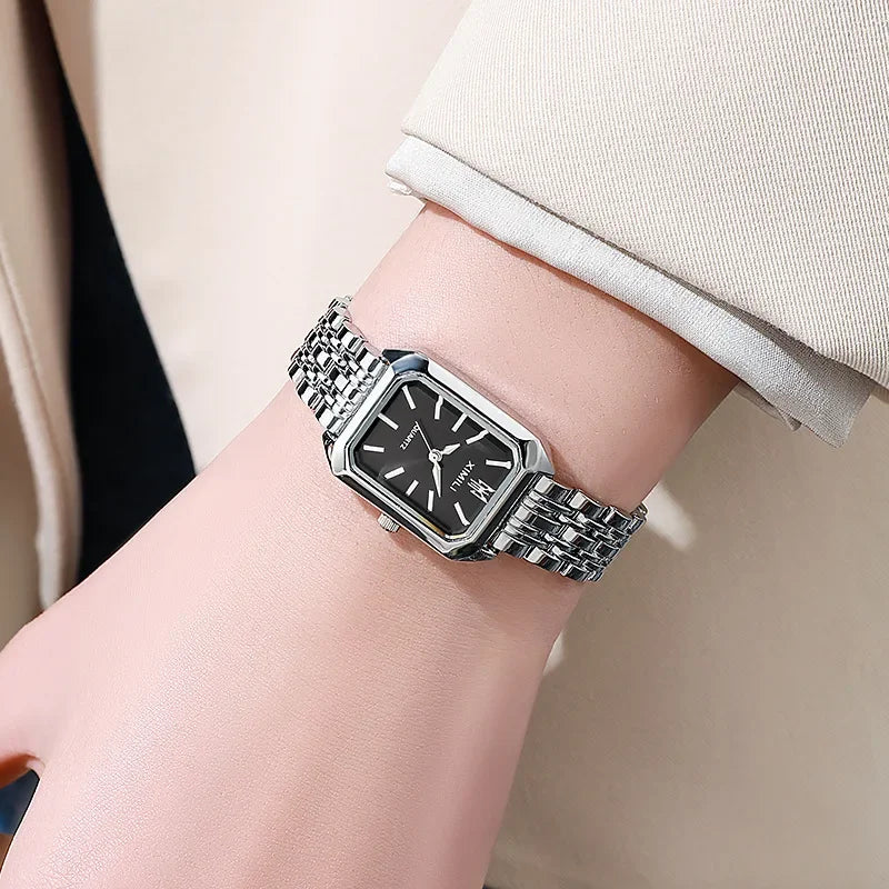 Brand Strap Watch Women Luxury Quartz Fashion Square