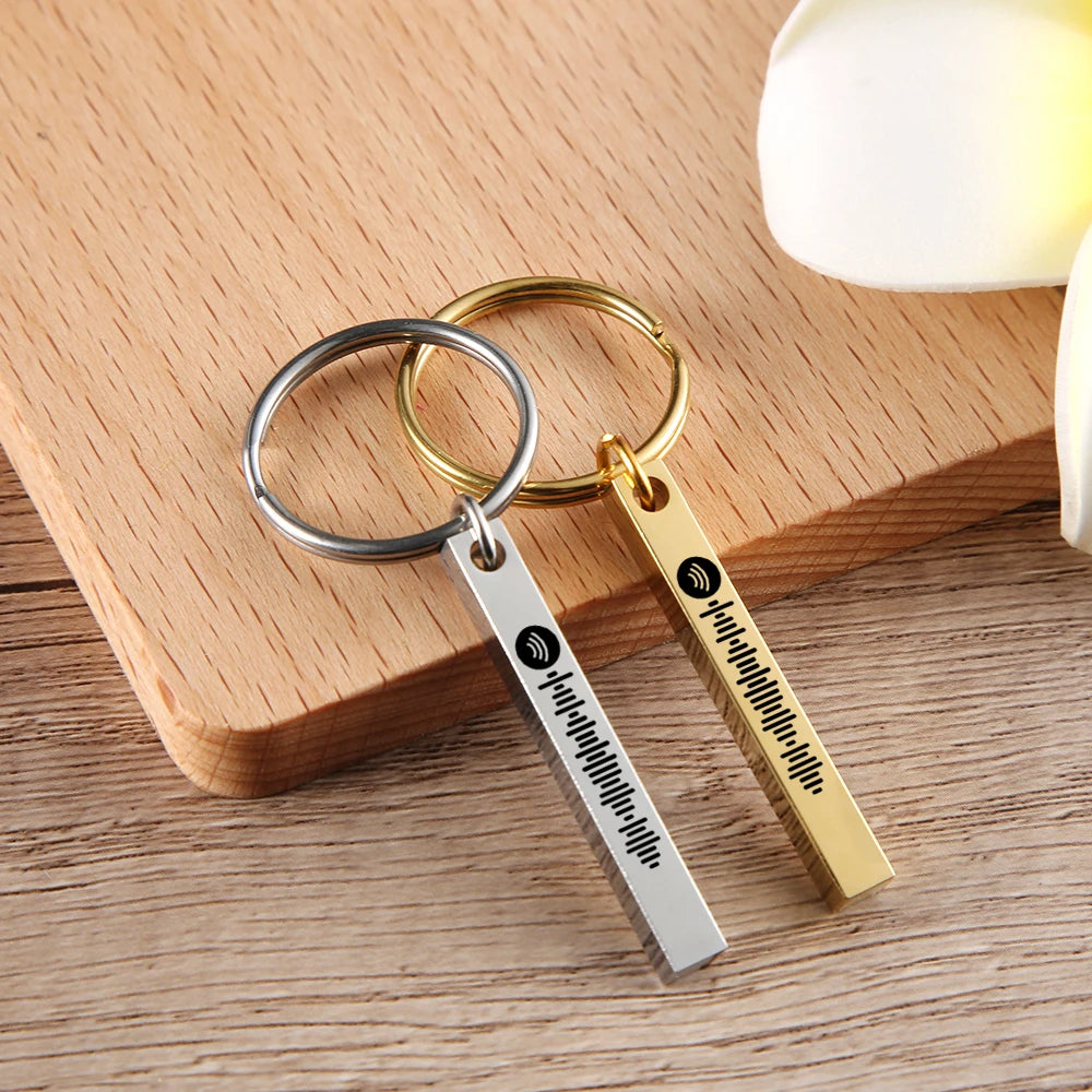 3D Rectangle Keychain With Spotify Code
