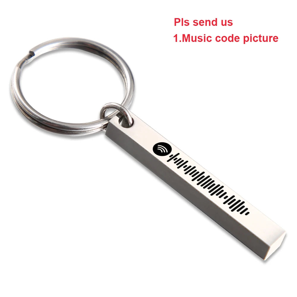 3D Rectangle Keychain With Spotify Code