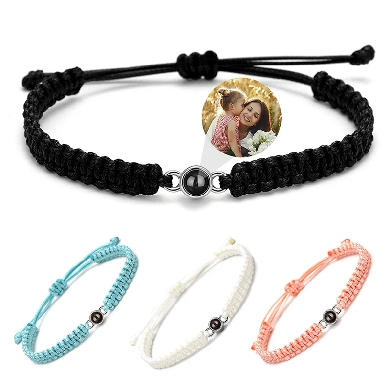 Adjustable Round Bracelet With Custom Photo
