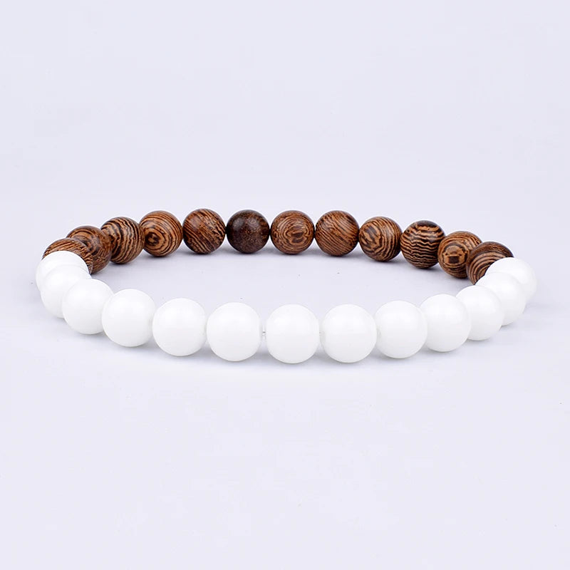 Men's Volcanic Stone Bracelet 8mm Ball