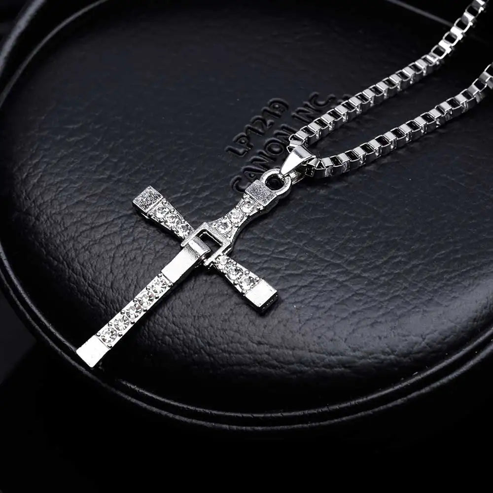 Dominic Toretto Fast and Furious Vin Diesel Men's Cross Necklace
