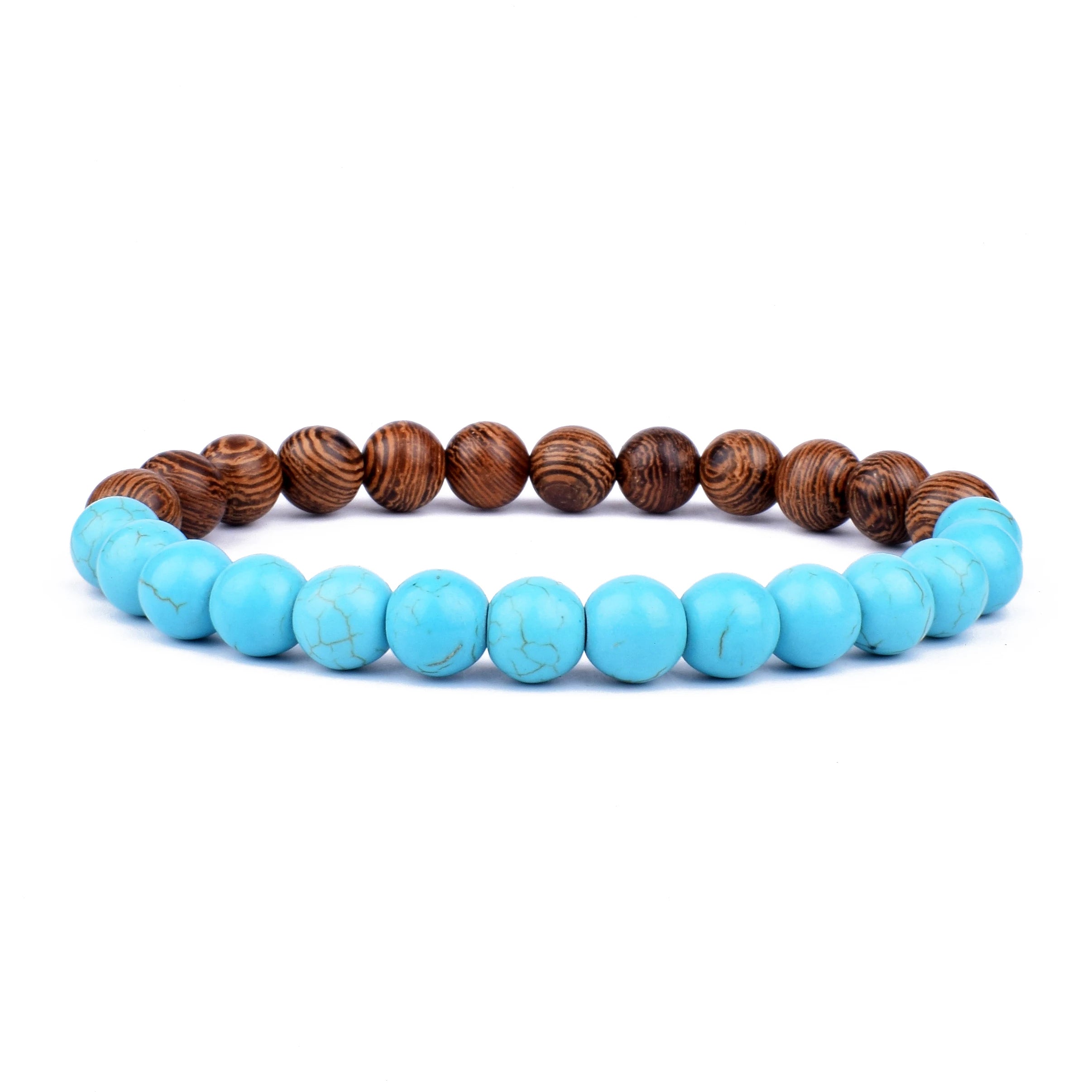 Men's Volcanic Stone Bracelet 8mm Ball