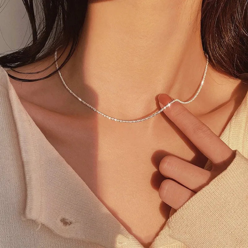 Slim Elegant Female Chain Necklace