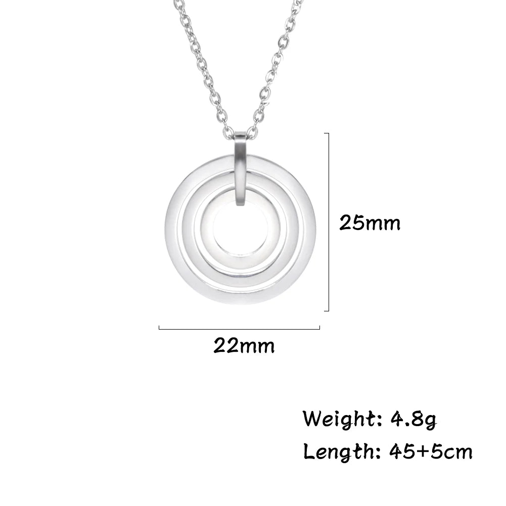 Women's Personalized Name Necklace Rings