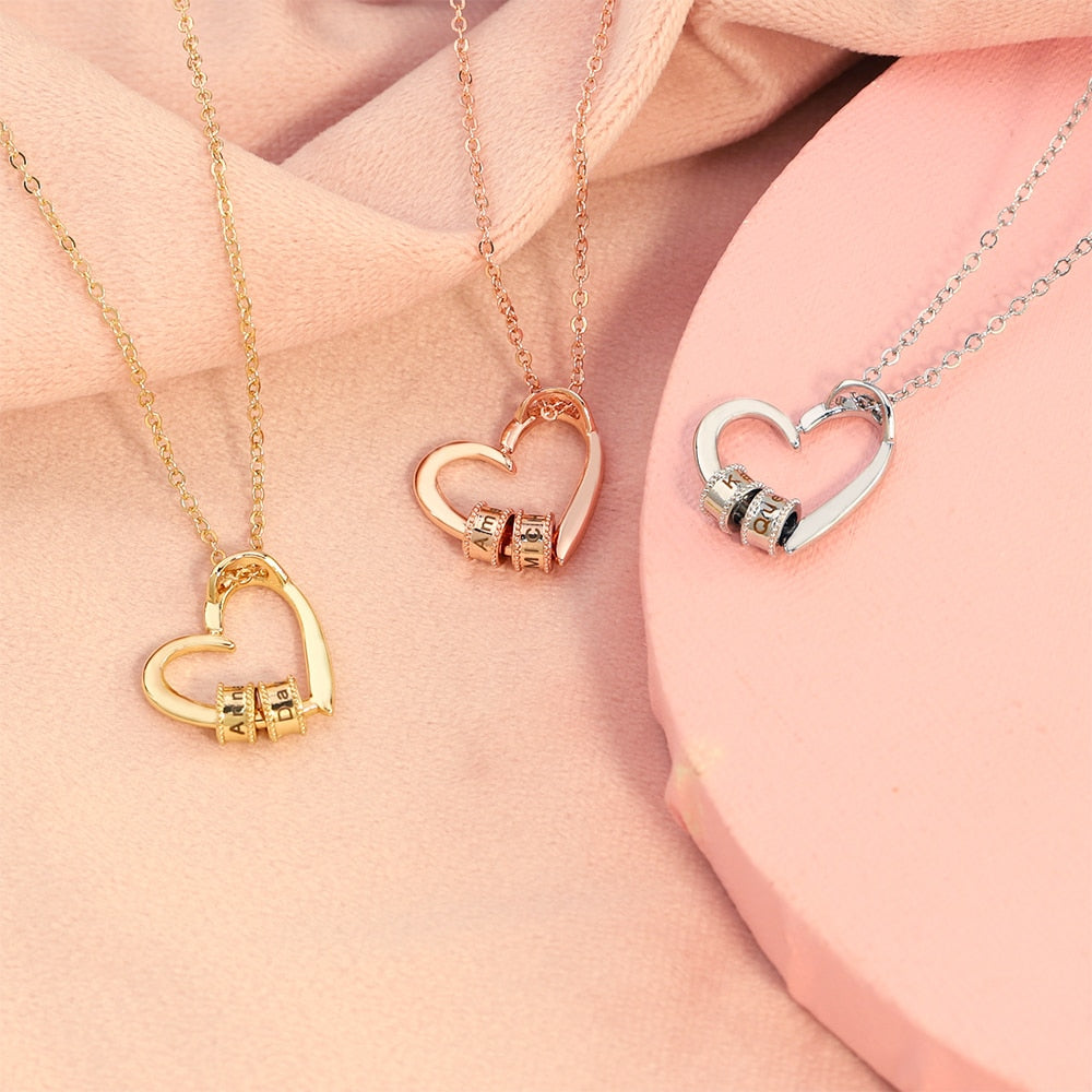 Colar Nome de Quem Você Ama Personalizado Coração Argola Feminino - HAS SHOP