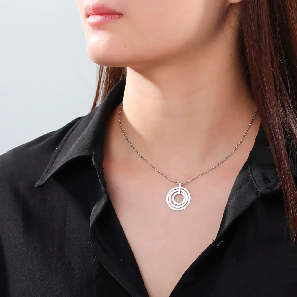 Women's Personalized Name Necklace Rings
