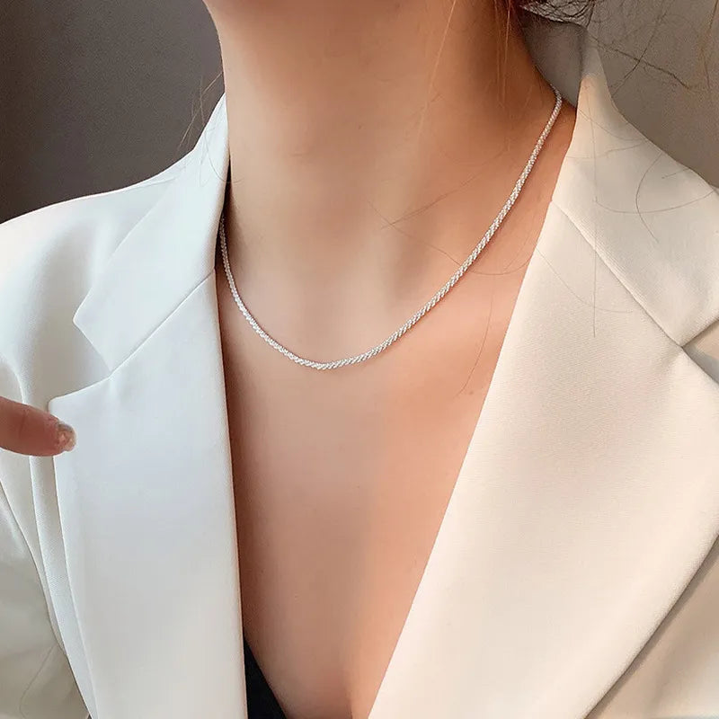 Slim Elegant Female Chain Necklace