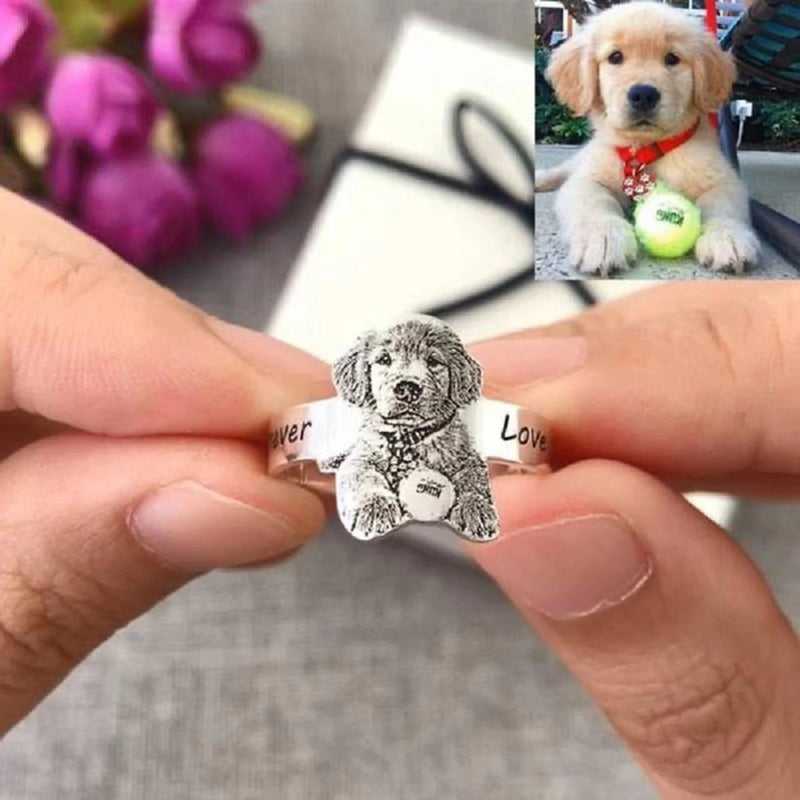 Personalized Body Ring Photo And Name Pet Souvenir