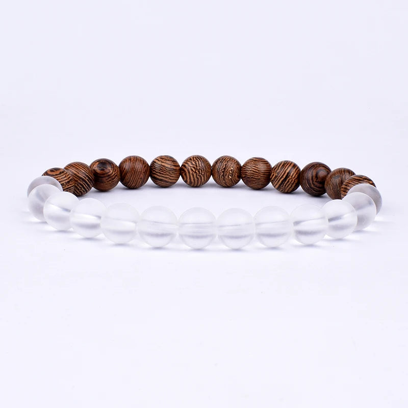 Men's Volcanic Stone Bracelet 8mm Ball