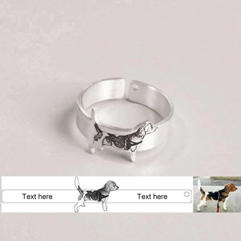 Personalized Body Ring Photo And Name Pet Souvenir