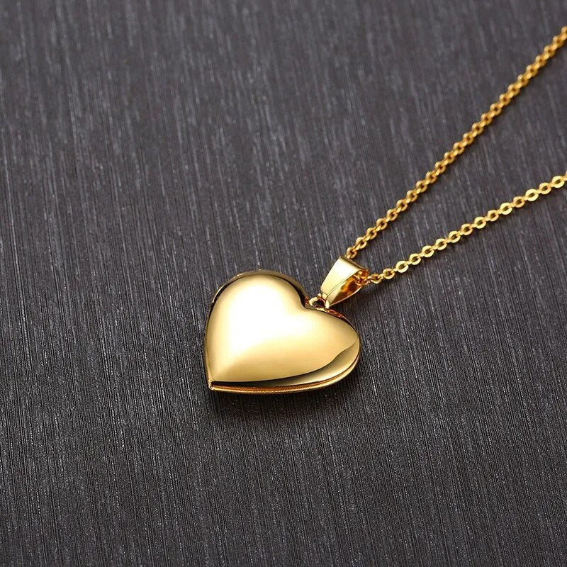 Heart Locket Keepsake Necklace