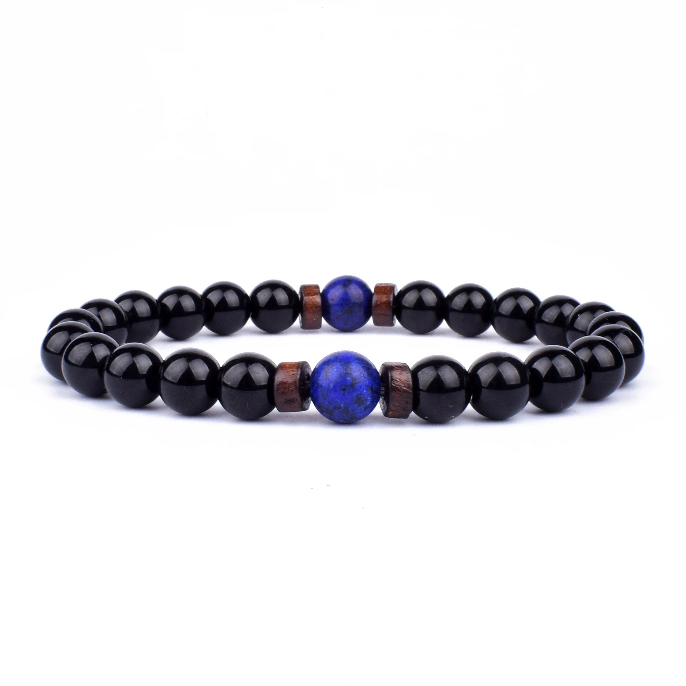 Men's Volcanic Stone Bracelet 8mm Ball