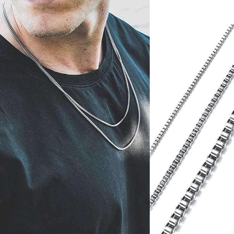 Elegant Class Men's Thin Chain Necklace