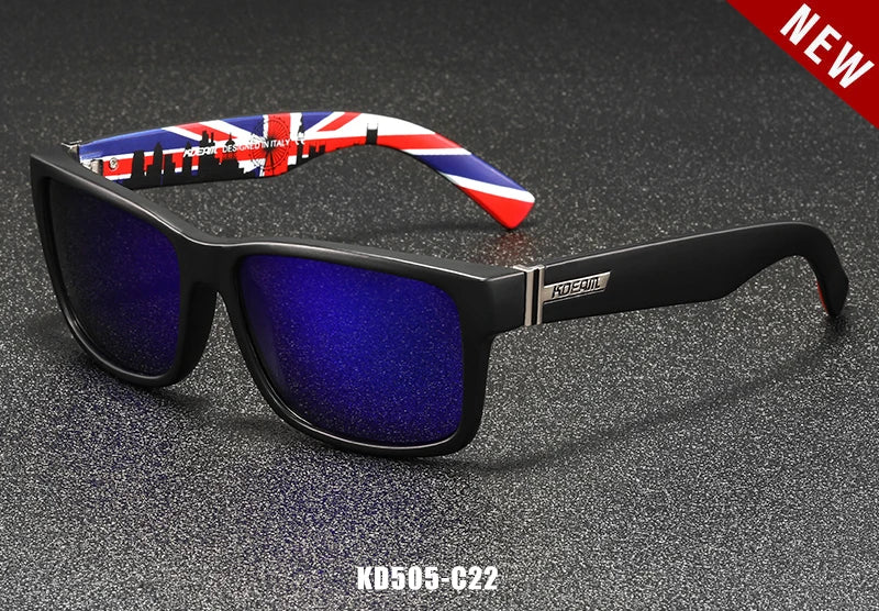 KDEAM Sunglasses Unisex UV400 Polarized Square Lens Photochromic