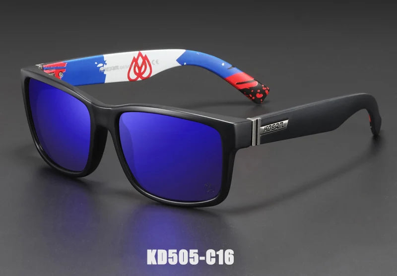 KDEAM Sunglasses Unisex UV400 Polarized Square Lens Photochromic