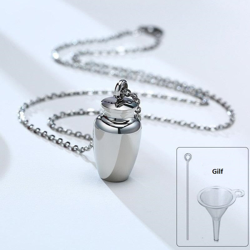 Necklace Pendant Urn For Pet Ashes Memorial Pot