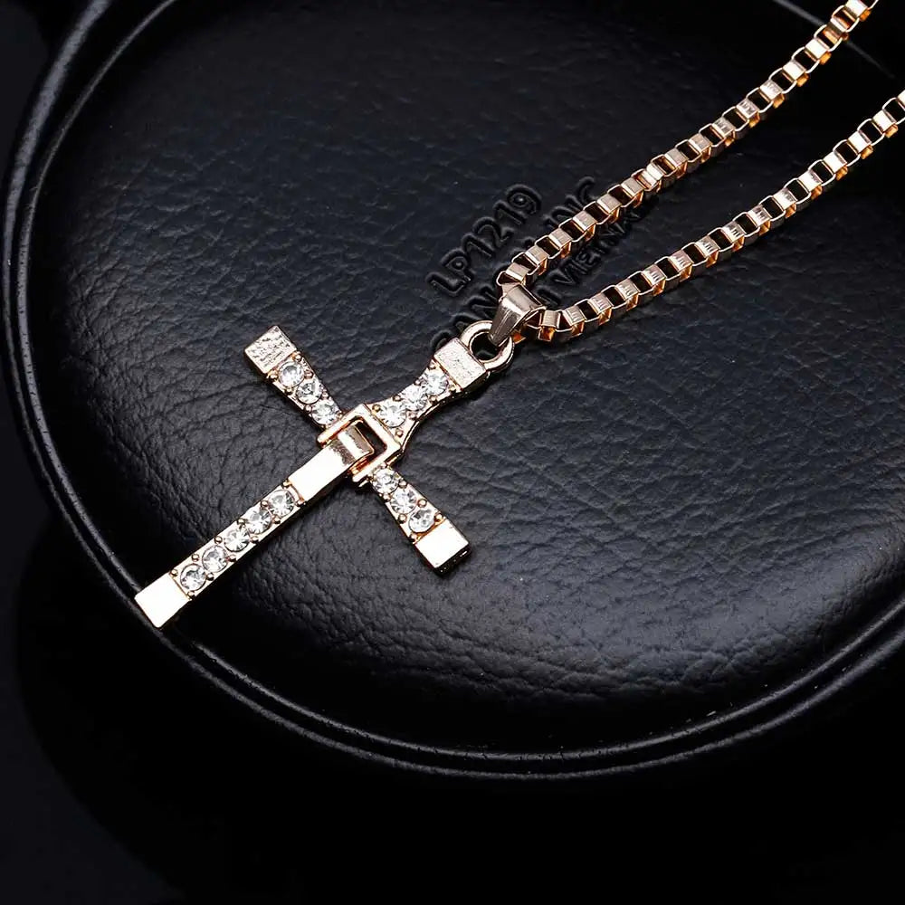 Dominic Toretto Fast and Furious Vin Diesel Men's Cross Necklace