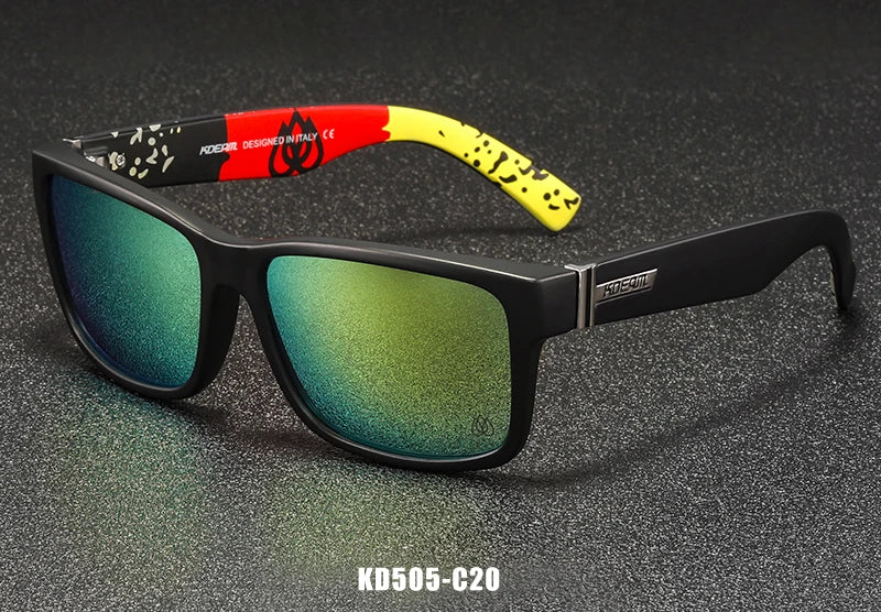 KDEAM Sunglasses Unisex UV400 Polarized Square Lens Photochromic