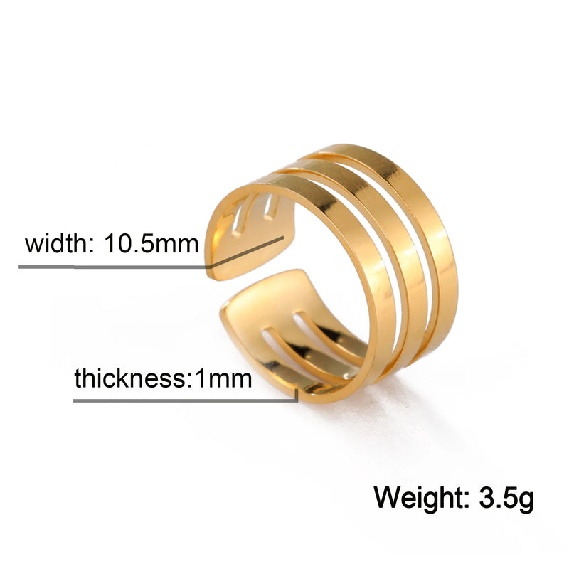 Personalized Adjustable Ring Up To Three Names For Women