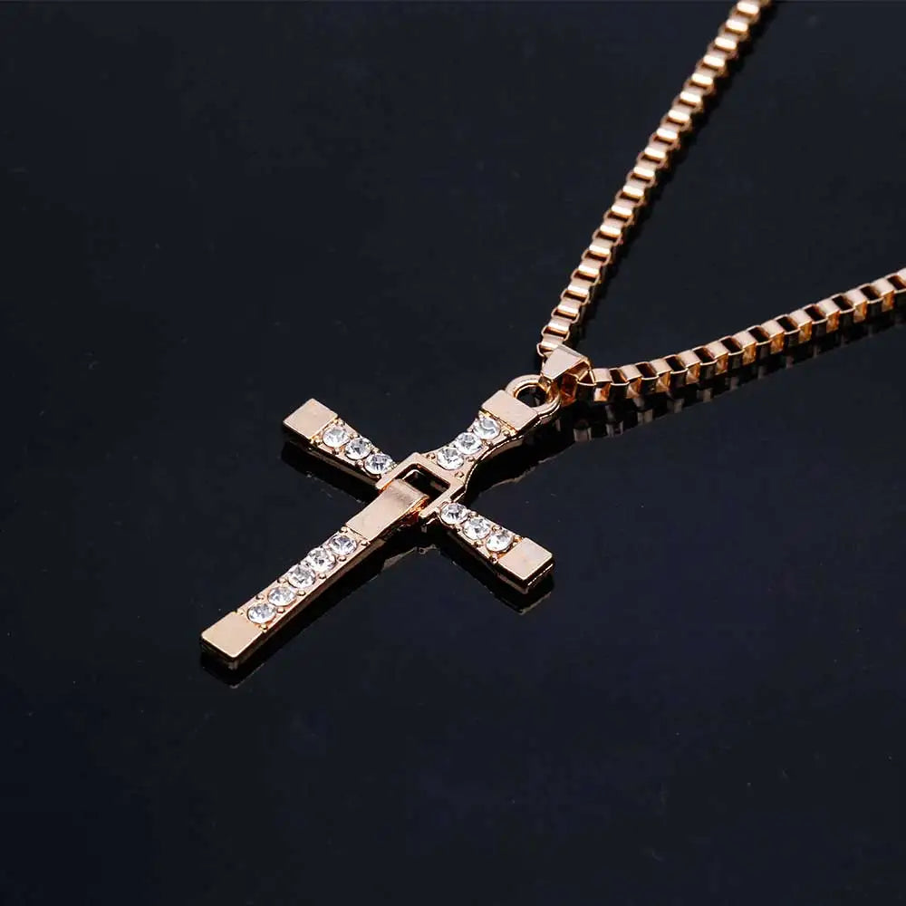 Dominic Toretto Fast and Furious Vin Diesel Men's Cross Necklace