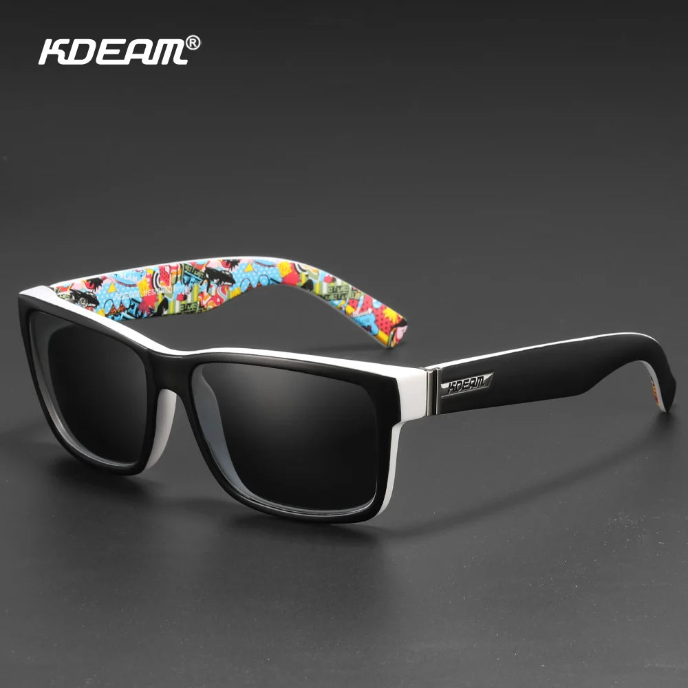 KDEAM Sunglasses Unisex UV400 Polarized Square Lens Photochromic