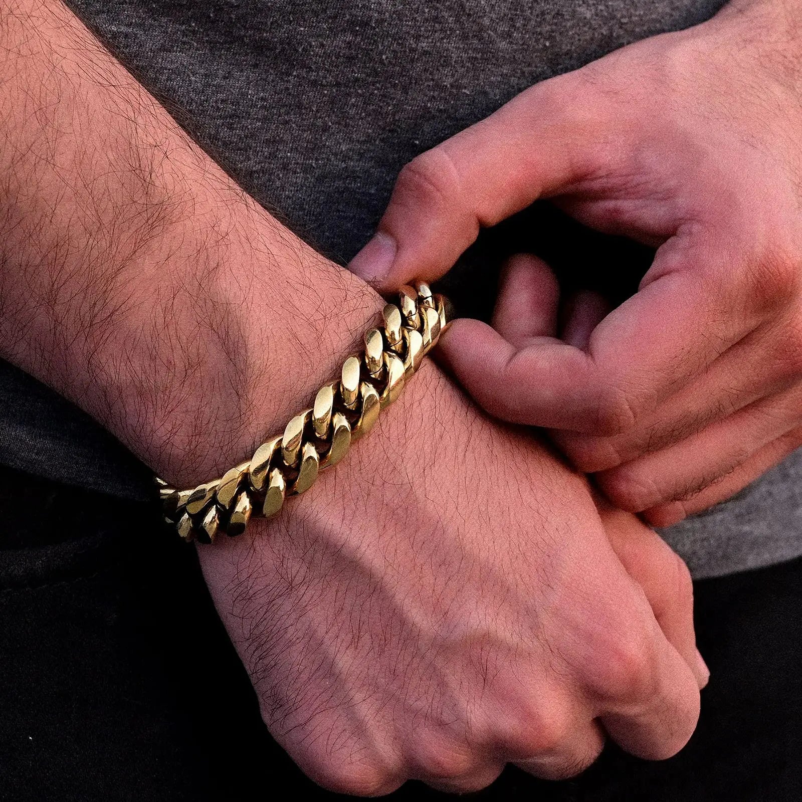 Miami Gold Curb Cuban Bracelet
