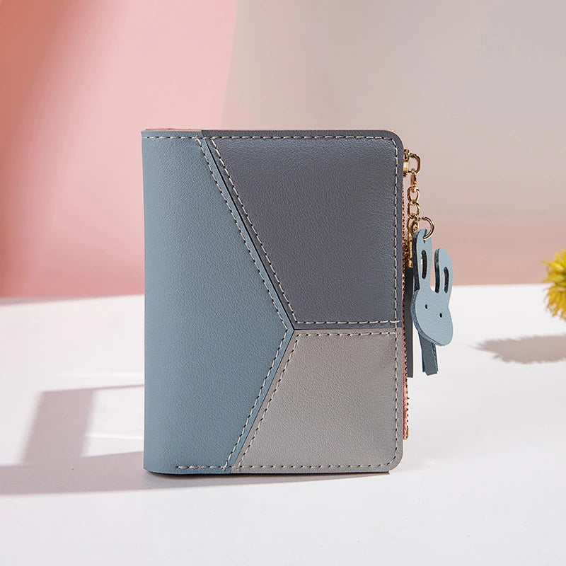 Wallet PU Leather Women Purses Card Holder Foldable Portable Coin