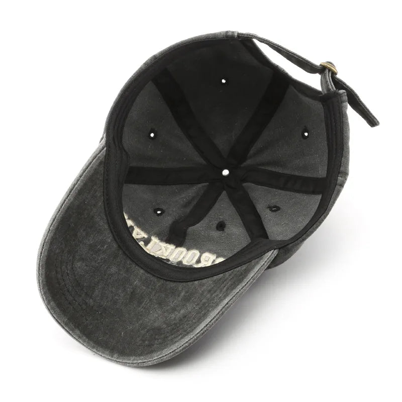 Retro Brooklyn Letter Embroidery Baseball Caps Unisex Adjustable