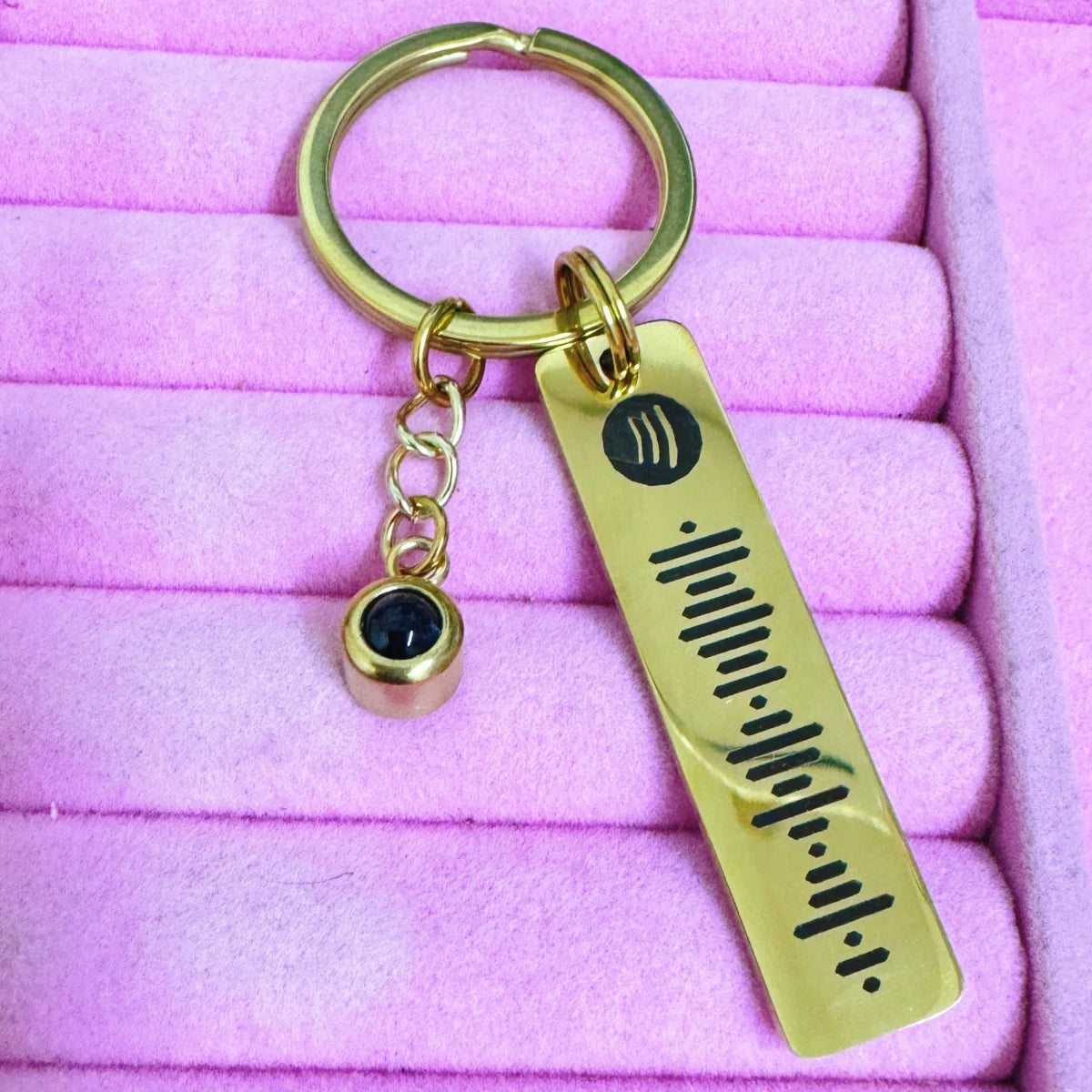 Spotify Music Code Keychain With Custom Photo