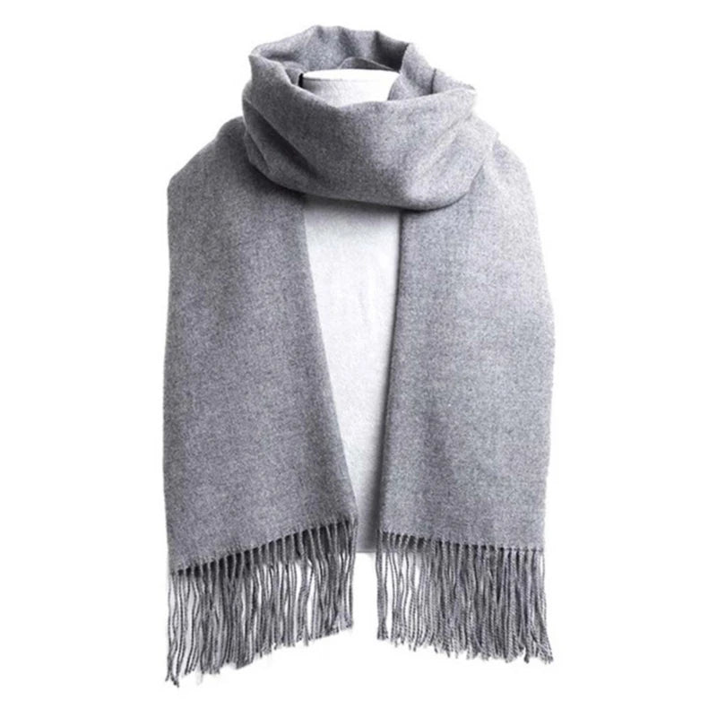 Wool Winter Warm Cashmere Shawl Scarf Unisex