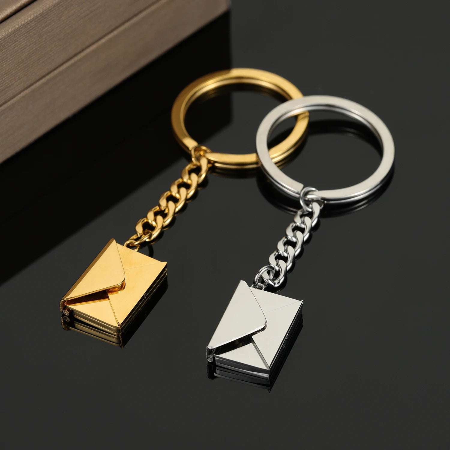 Envelope Keychain With Personalized Phrase
