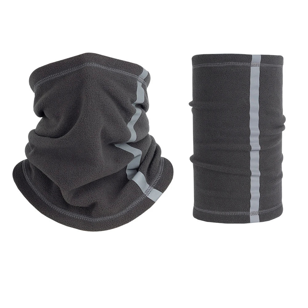 Scarf Neck Reflective Bandana Unisex Cover Adjustable Warm Fleece