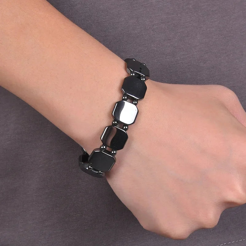 Tiger Eye Lymphatic Detox Bracelet Natural Stone Magnetic Therapy Men