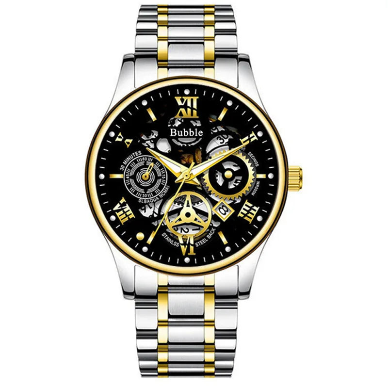 UTHAI Men's Modern Luxurious Versatile Quartz Watch