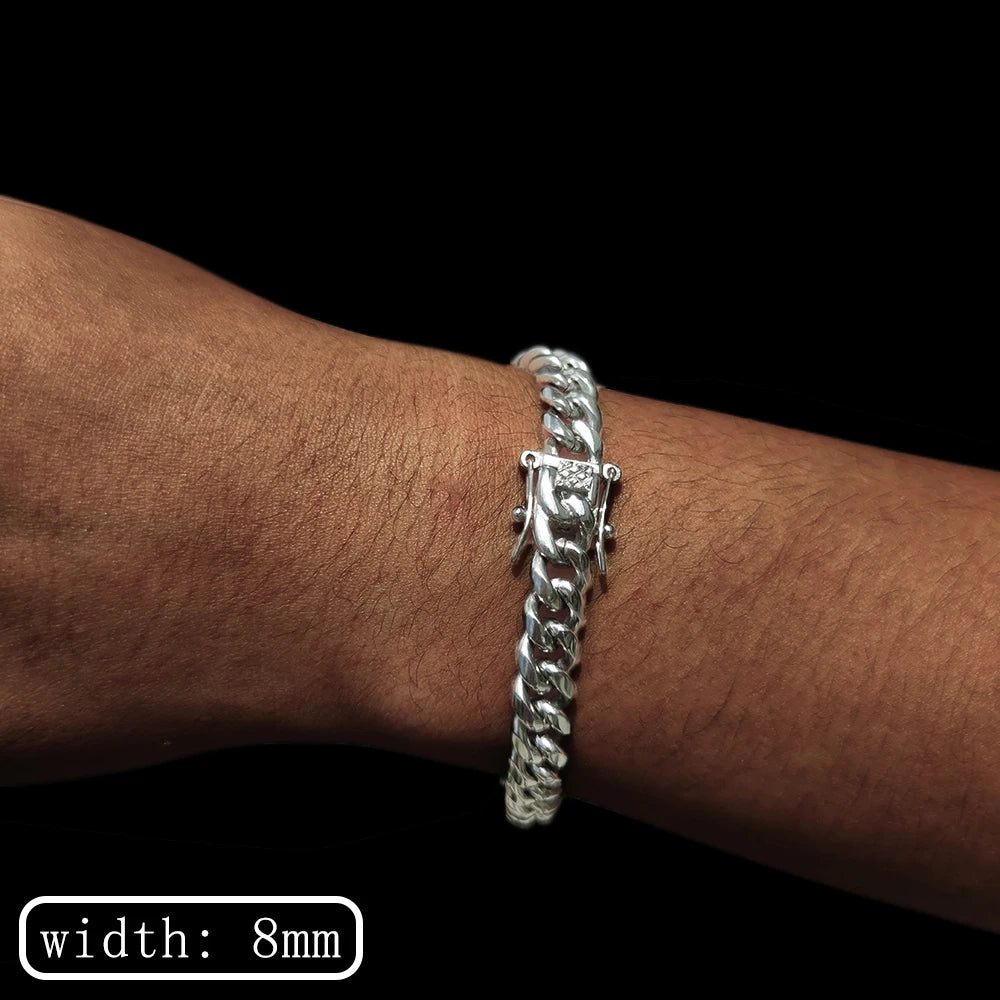 Miami Gold Curb Cuban Bracelet