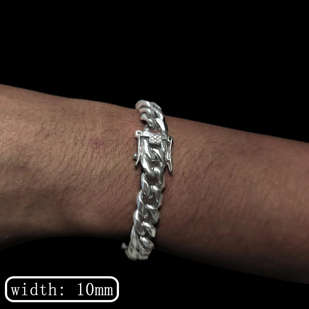 Miami Gold Curb Cuban Bracelet