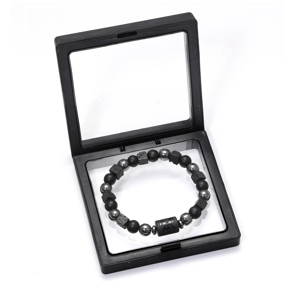 Natural Stone Bracelet 12 Signs of the Zodiac for Men