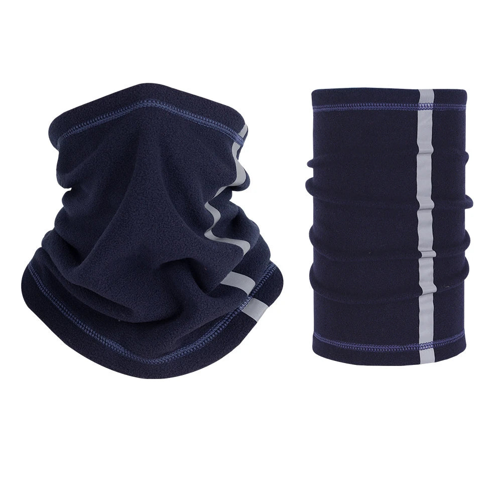 Scarf Neck Reflective Bandana Unisex Cover Adjustable Warm Fleece