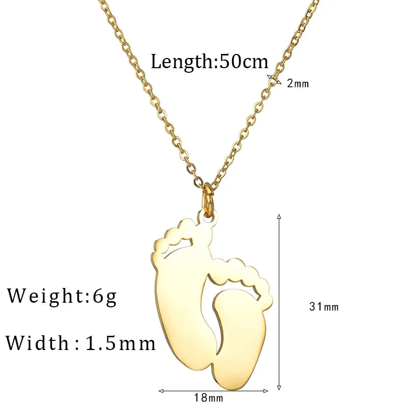 Personalized Name Necklace Women's Foot
