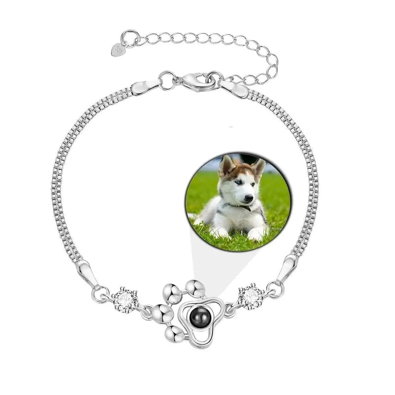 Infinite Pet Photo Bracelet Personalized Paw