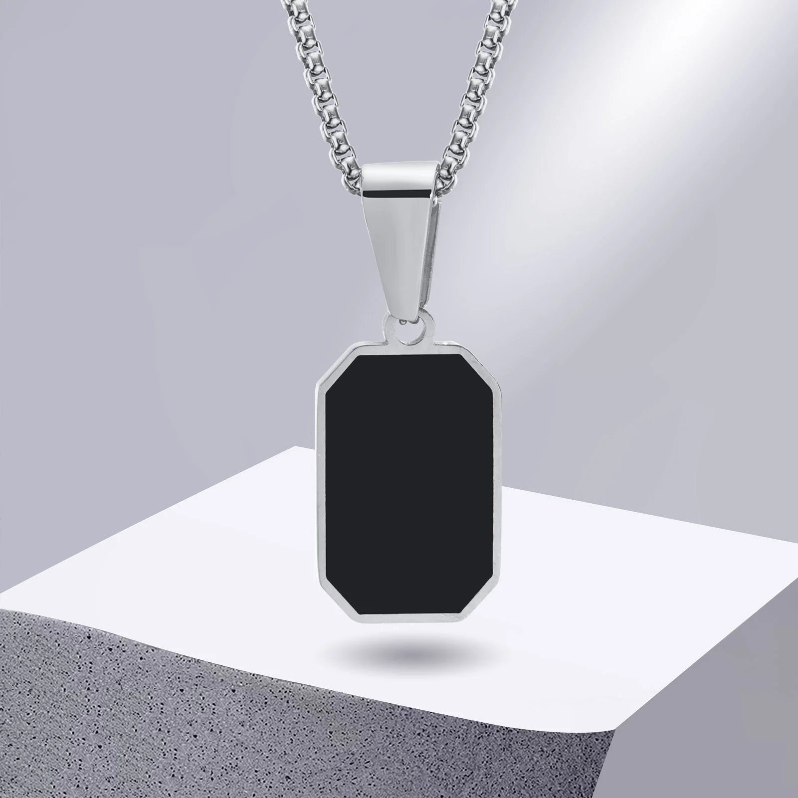 Men's Elegant Geometric Modern Cuban Street Necklace